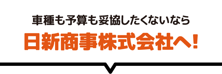 車種も予算も妥協したくないなら日新商事株式会社へ！